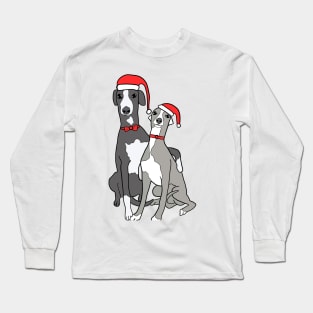 cute christmas dogos Long Sleeve T-Shirt